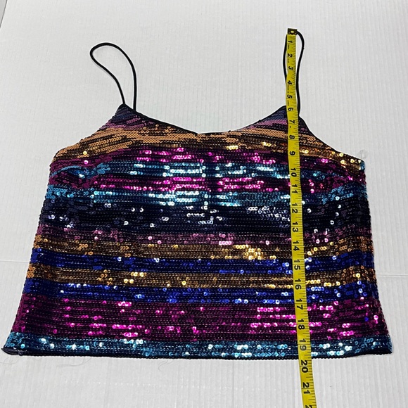 WAYF Rainbow Sequin Cami Top - Picture 9 of 10